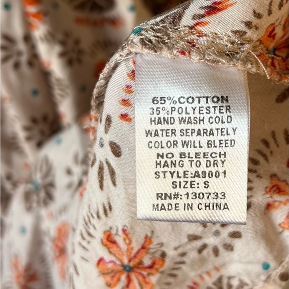 Umgee Cream and Multicolor Embroidered Mini Dress - Picture 3 of 6